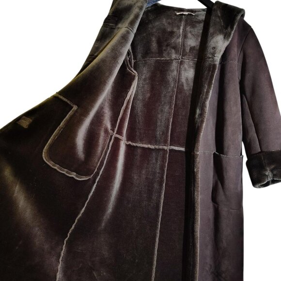 Jones New York Full Length Coat, Size Large, Brown - Picture 2 of 3
